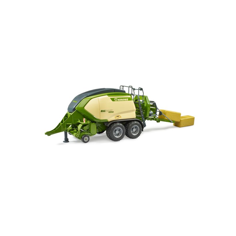 Krone BiG Pack 1290HDP VC avec 2 balles de foin en bloc