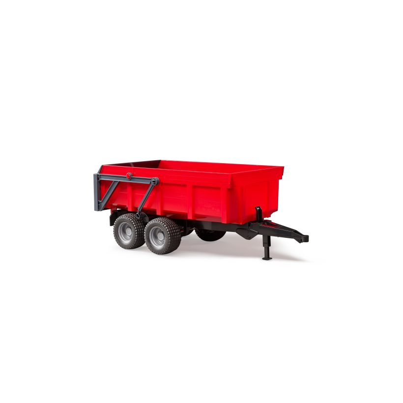Tipping trailer with grey sides