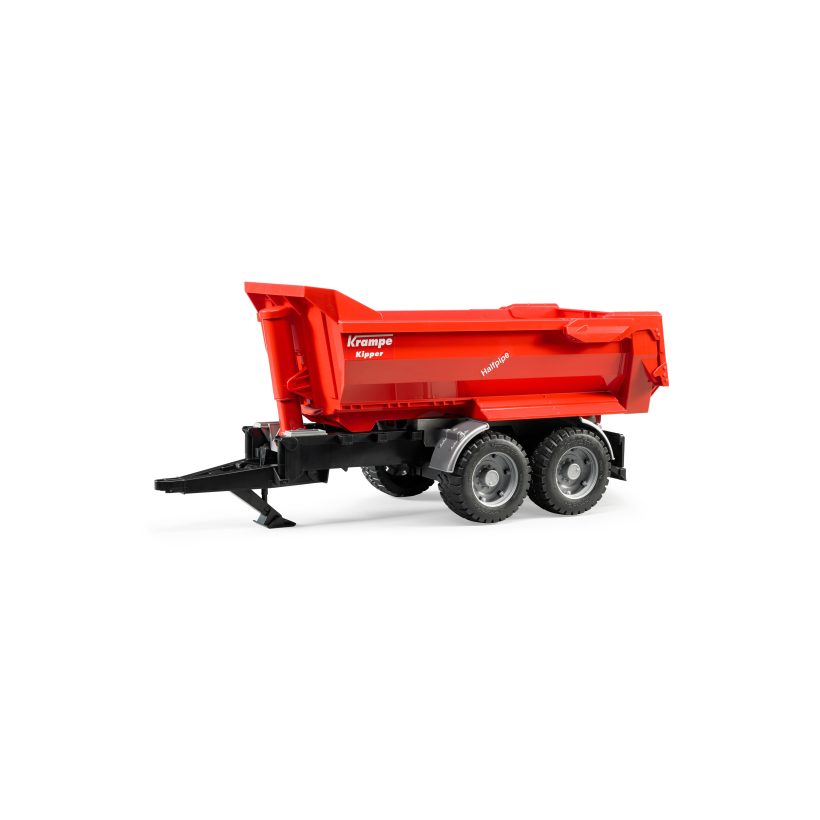 Krampe tandem halfpipe tipping trailer
