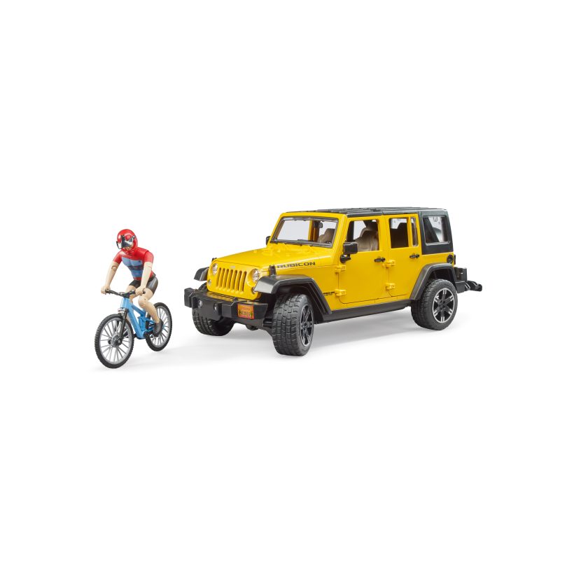 Jeep Wrangler Rubicon w Mountain bike and figure