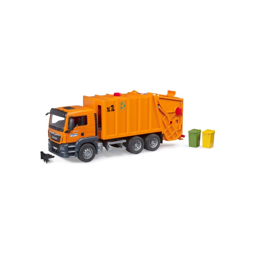 MAN TGS garbage truck orange